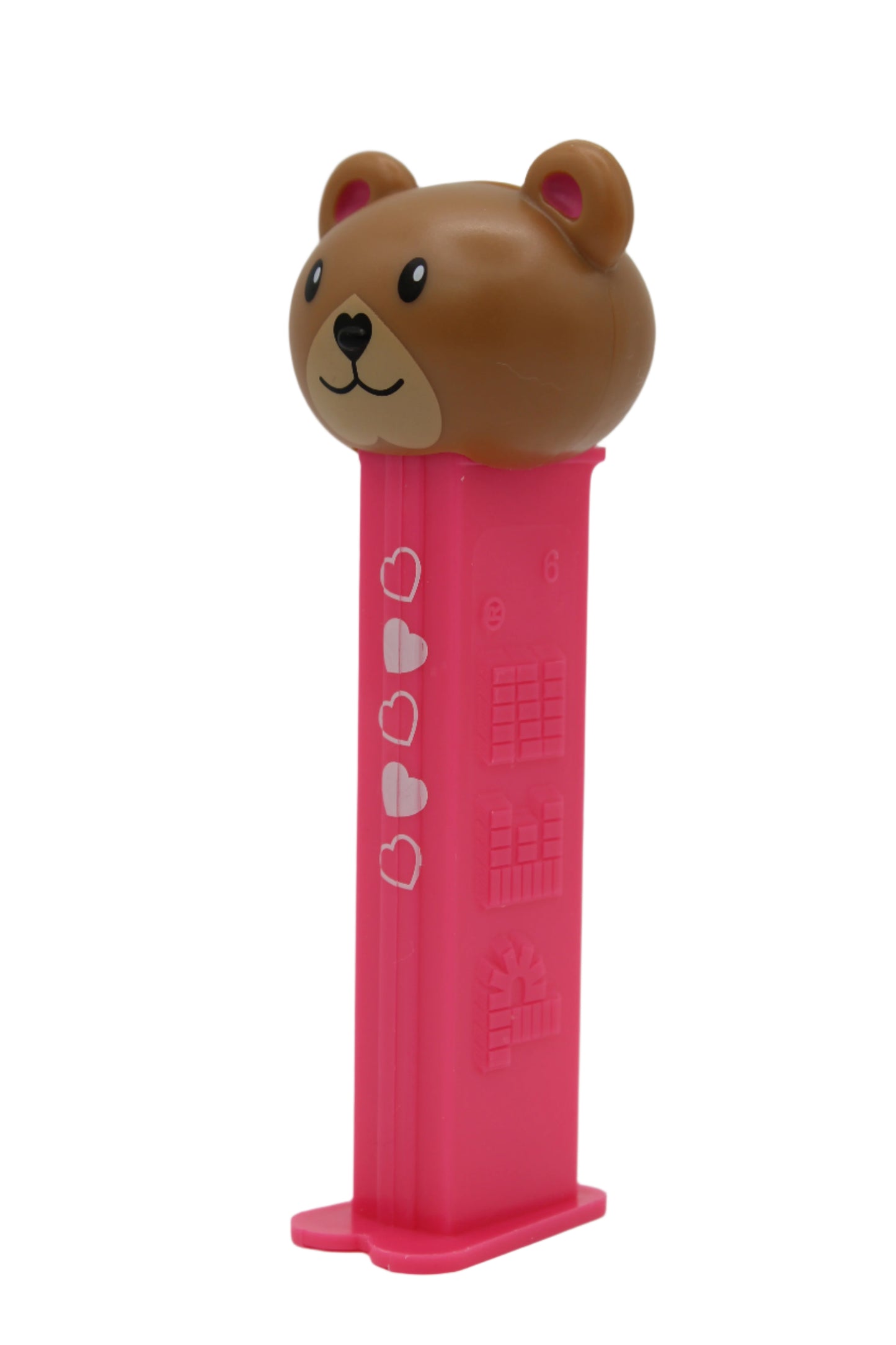 NEW! 2025 Brown Bear Pez with Hearts, Loose OR Mint in Bag