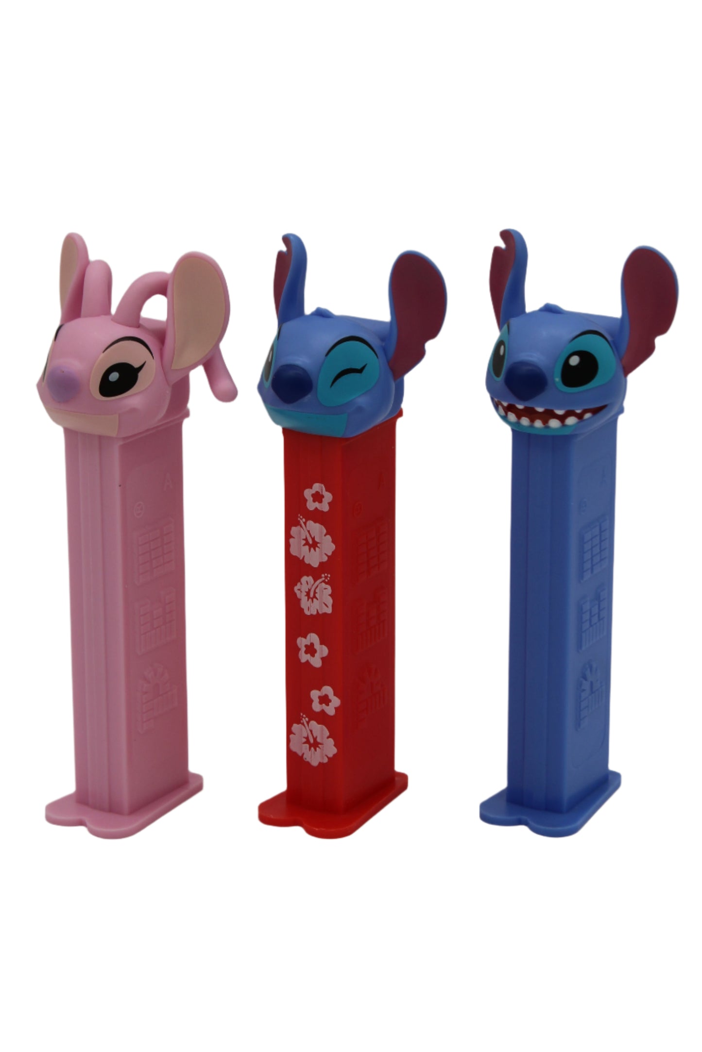 NEW! 2025 Stitch Pez Set of 3, Toothy Stitch, Aloha Stitch and Angel, Loose Or Mint in Bag **Order now for shipping in one to two weeks!!