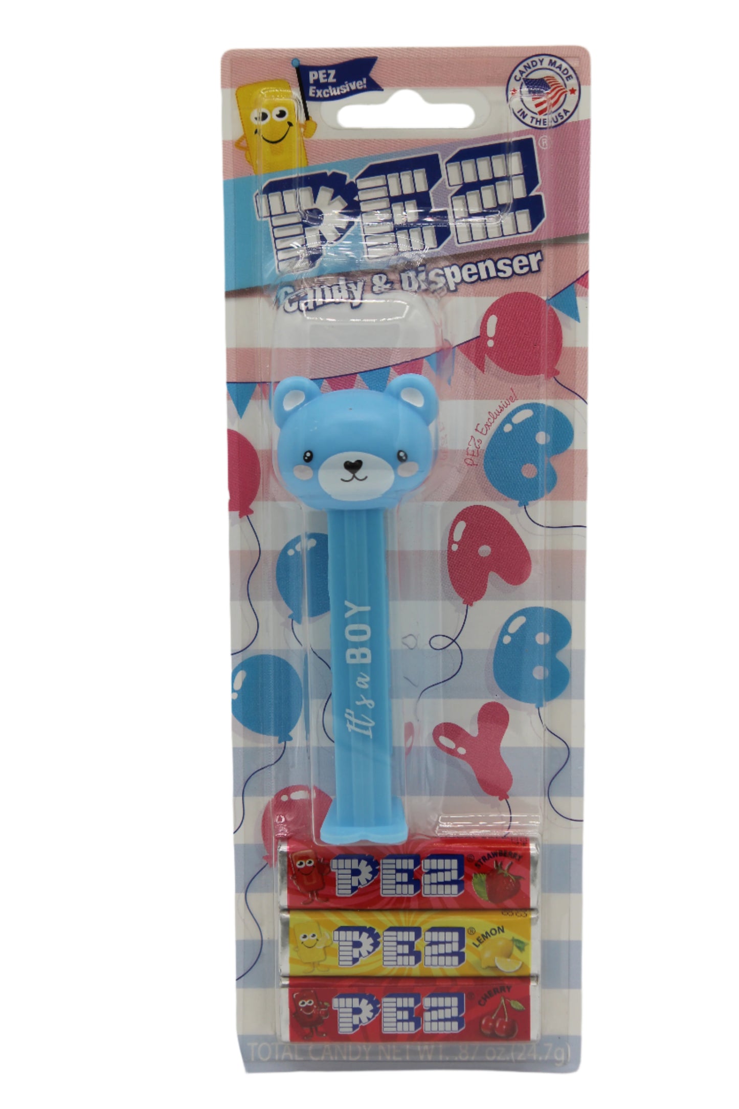 NEW! 2025 It's A Boy Blue Bear Pez, Loose Or Mint on Card