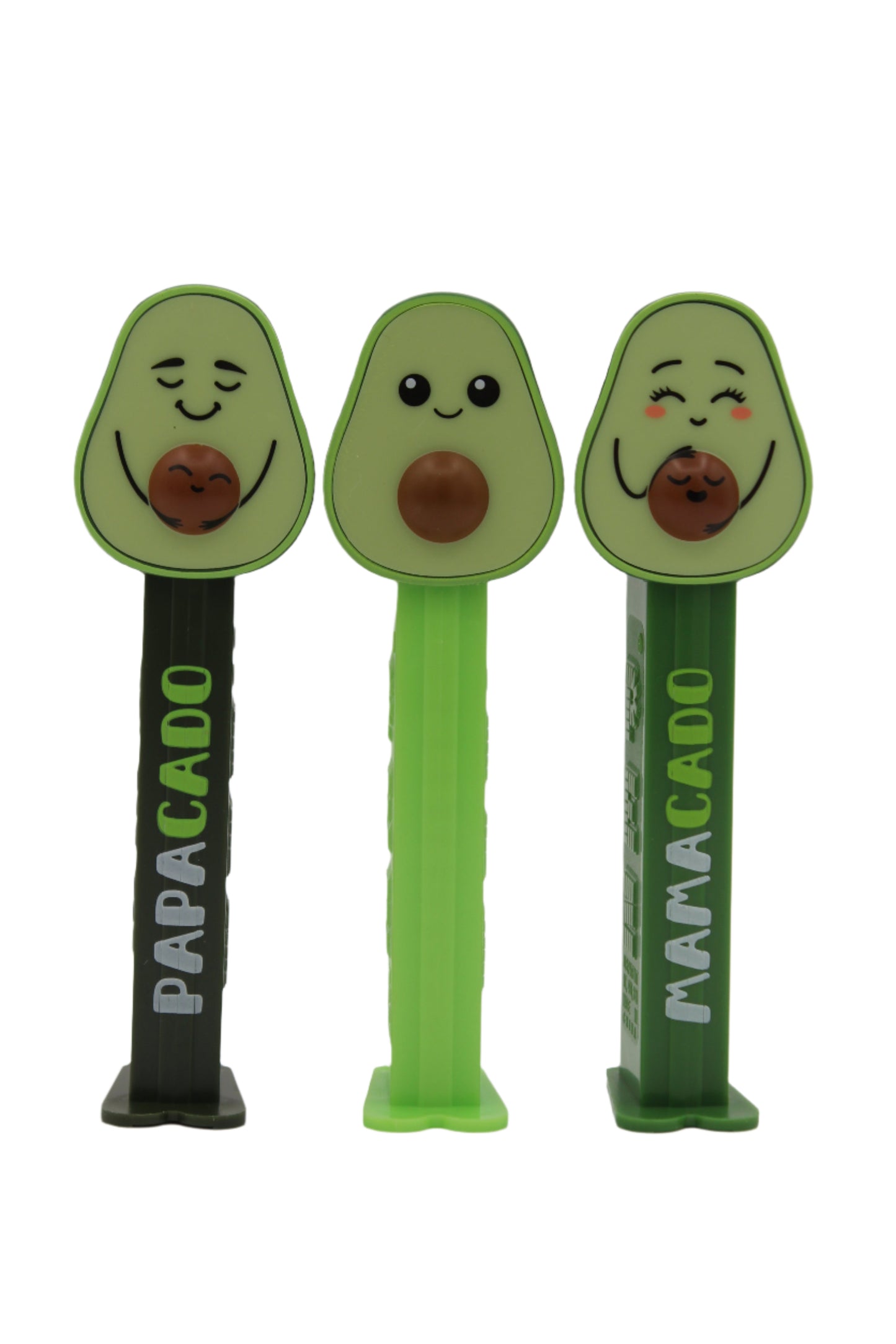 NEW! 2025 Avocado Mamacado Papacado 3 Piece Pez Set, Exclusive! ALL 3 LOOSE!
