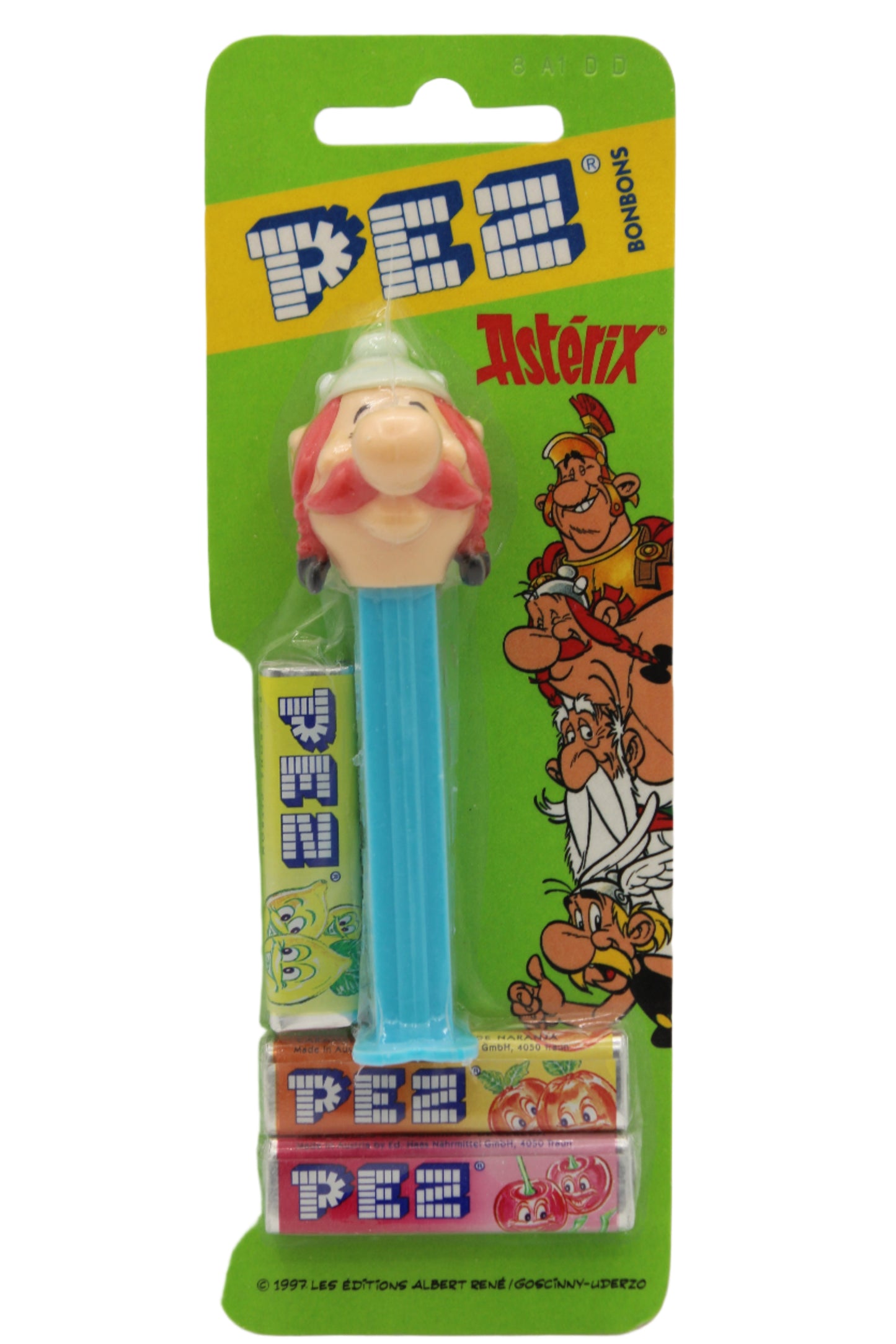 Obelix Pez from the European Pez Series Asterix, European Pez release, Mint on Card!