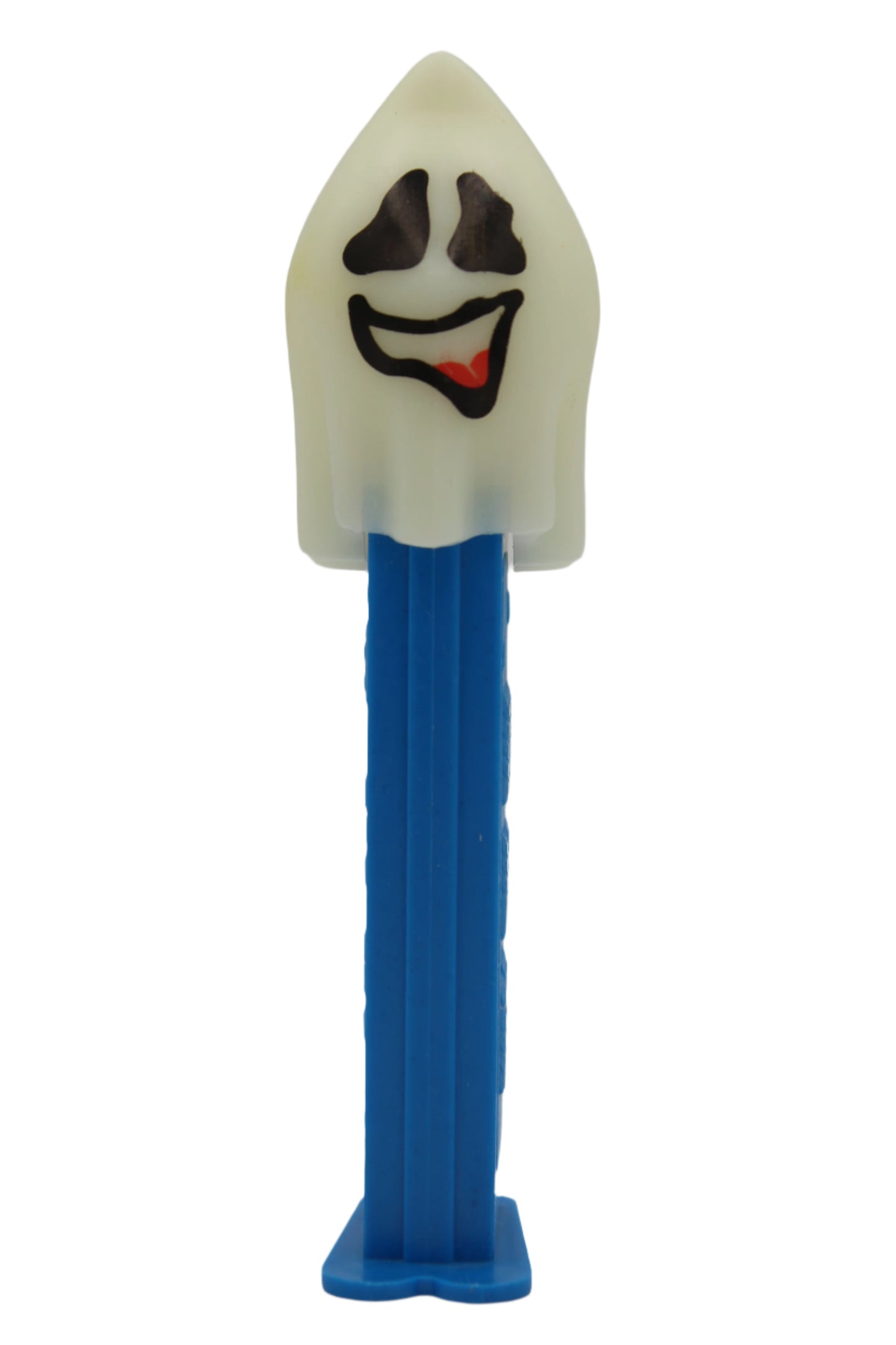 Ghost Pez on Blue Stem, Naughty Neil, GLOWS IN THE DARK, Hungary, Loose