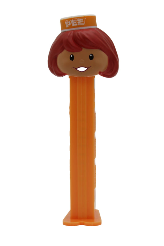 Orange Pez Presenter Girl Pez, Exclusive 2024 Pez, Mint on Card!