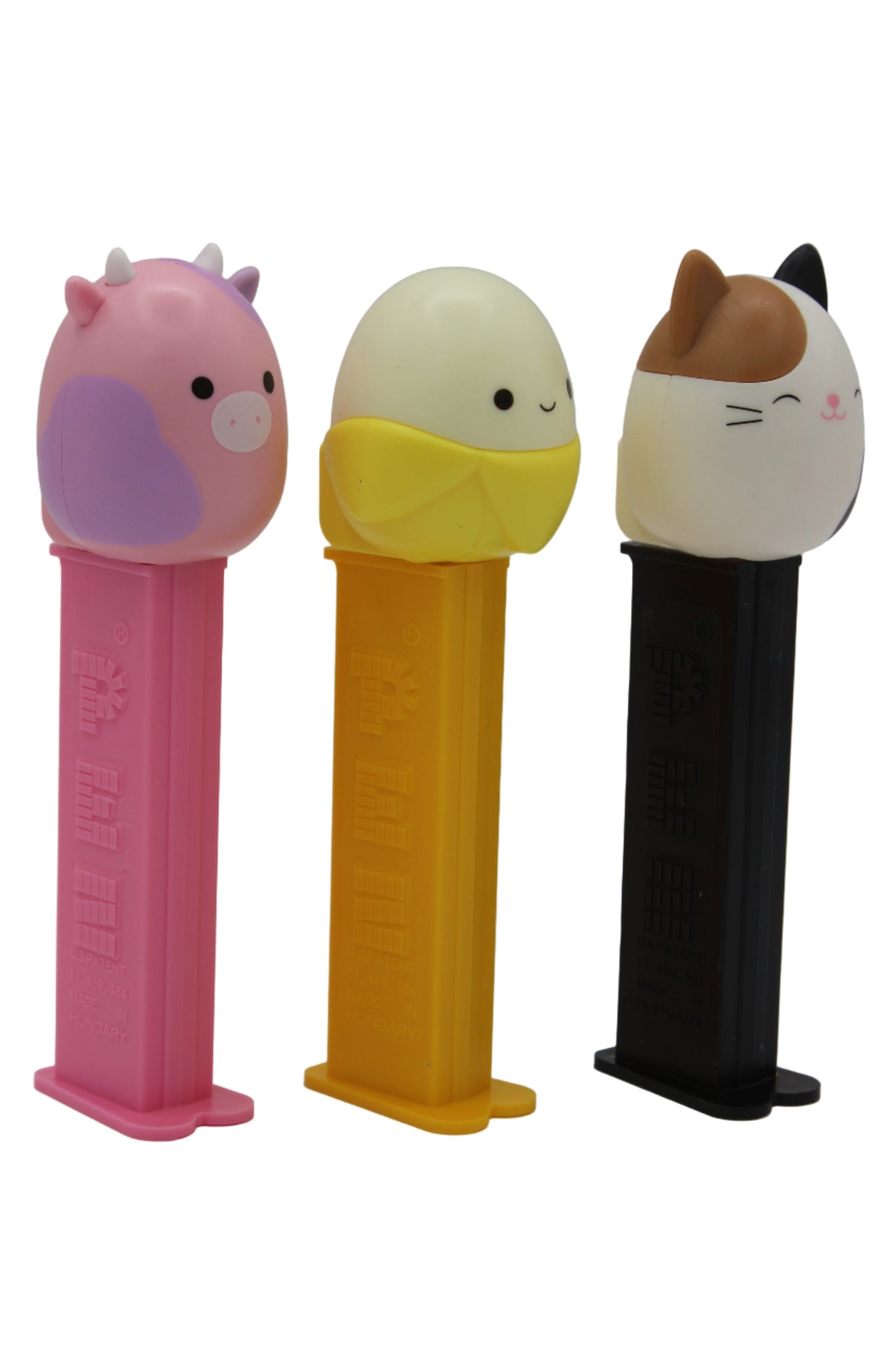 NEW! 2025 Squishmallow Brand Pez, Set of 3, Junie, Patty and Cam! Loose or Mint in Bag!