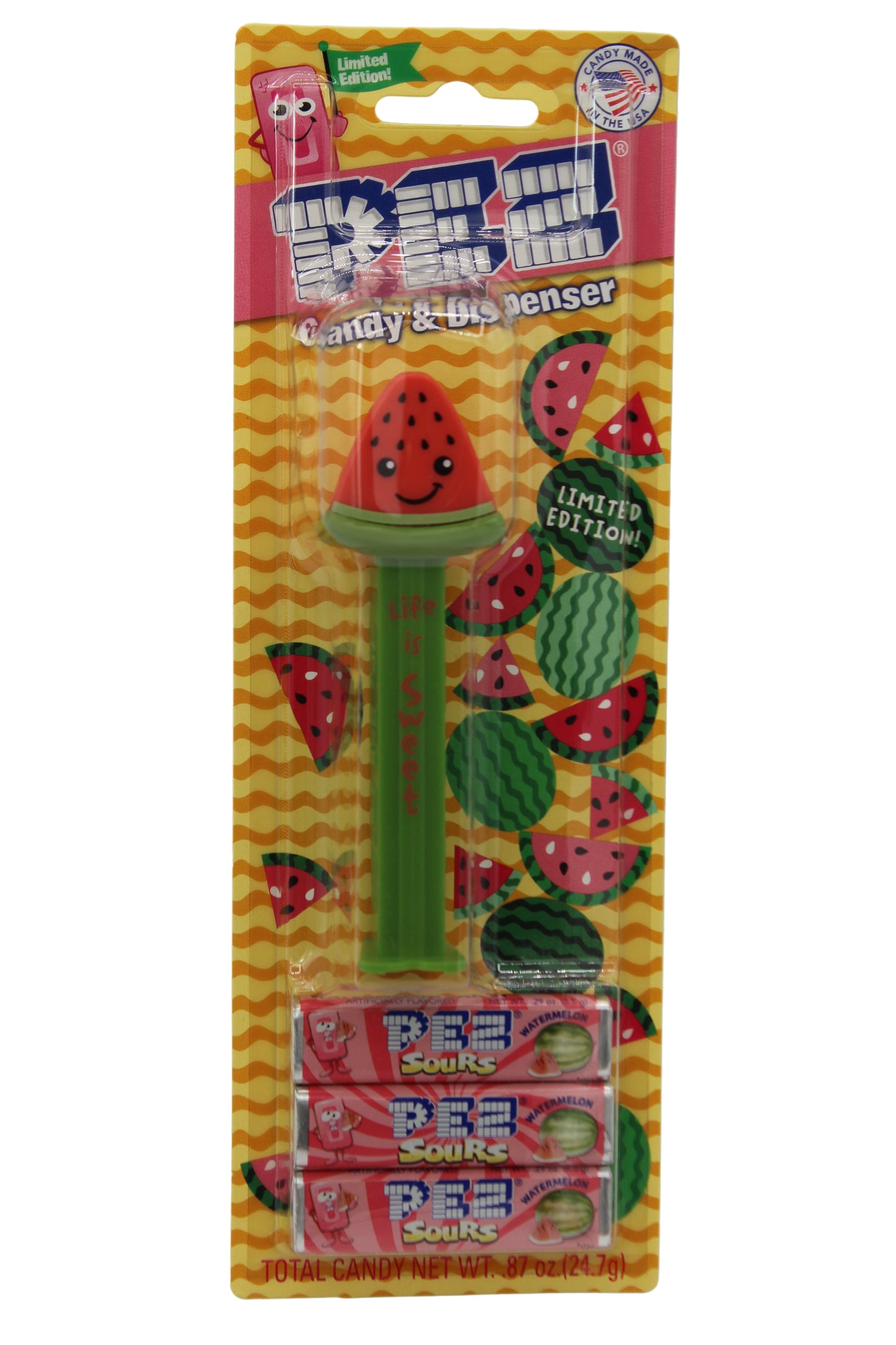NEW! Watermelon Treats Pez, Life is Sweet, Limited Edition 2025 Pez Mint on Card!