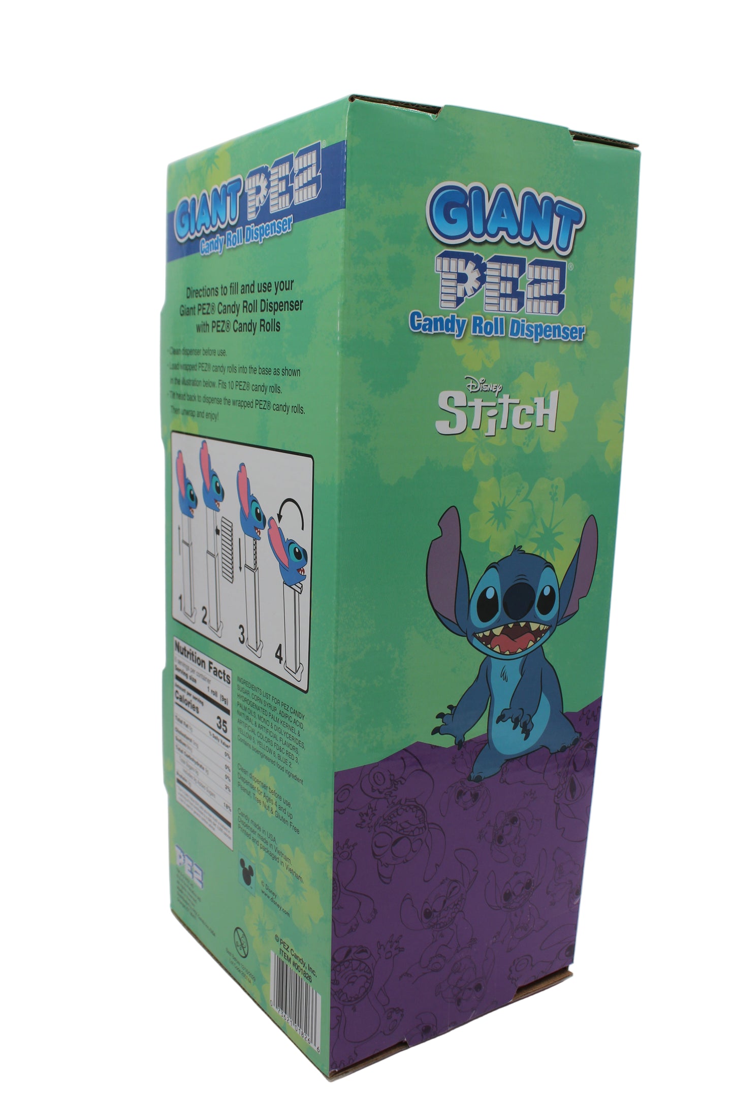 New! 2025 Disney Giant Stitch Candy Roll Dispenser, MINT IN BOX