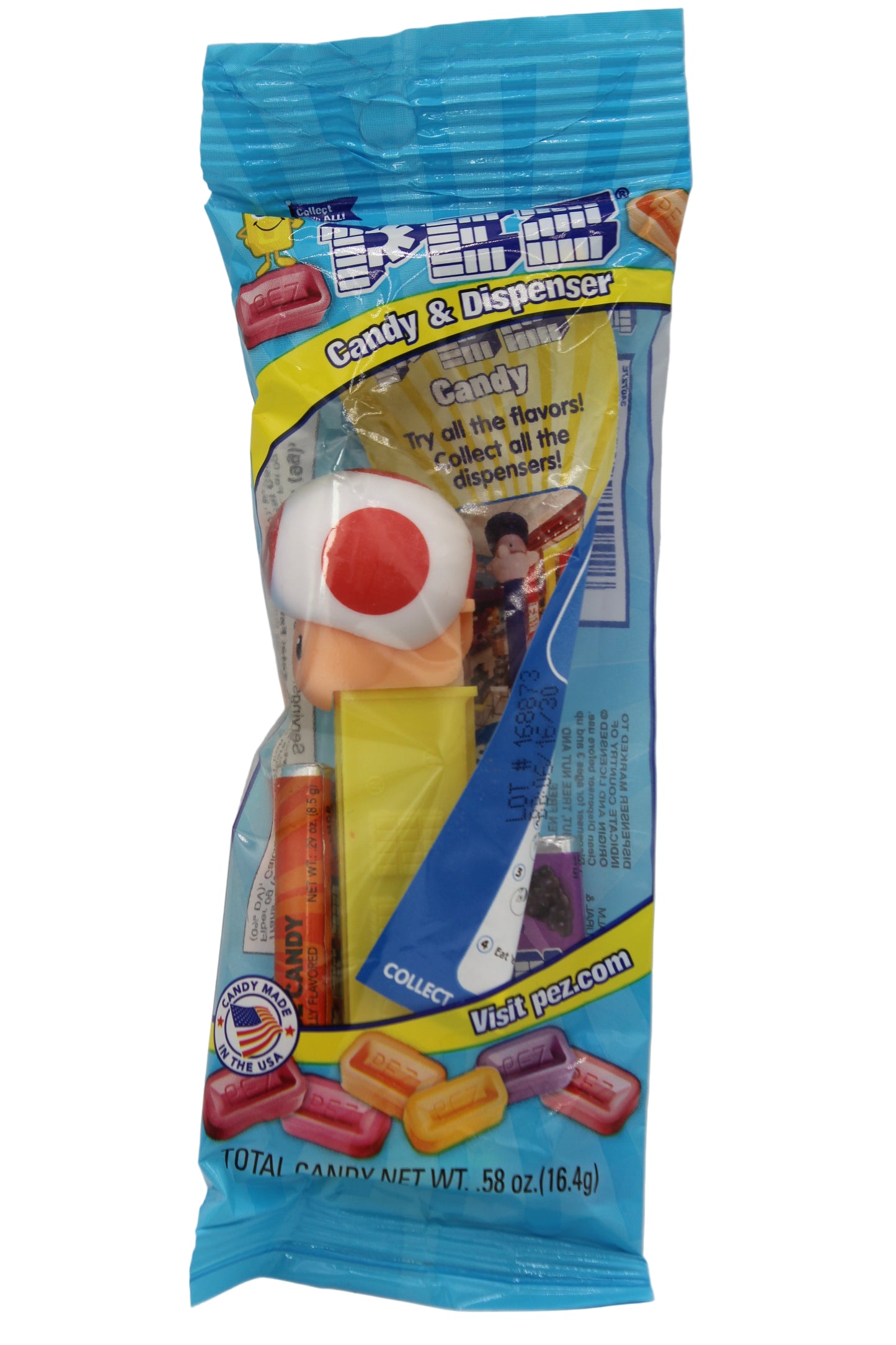 NEW! 2025 Toad Mario Pez, Loose or Mint in Bag!