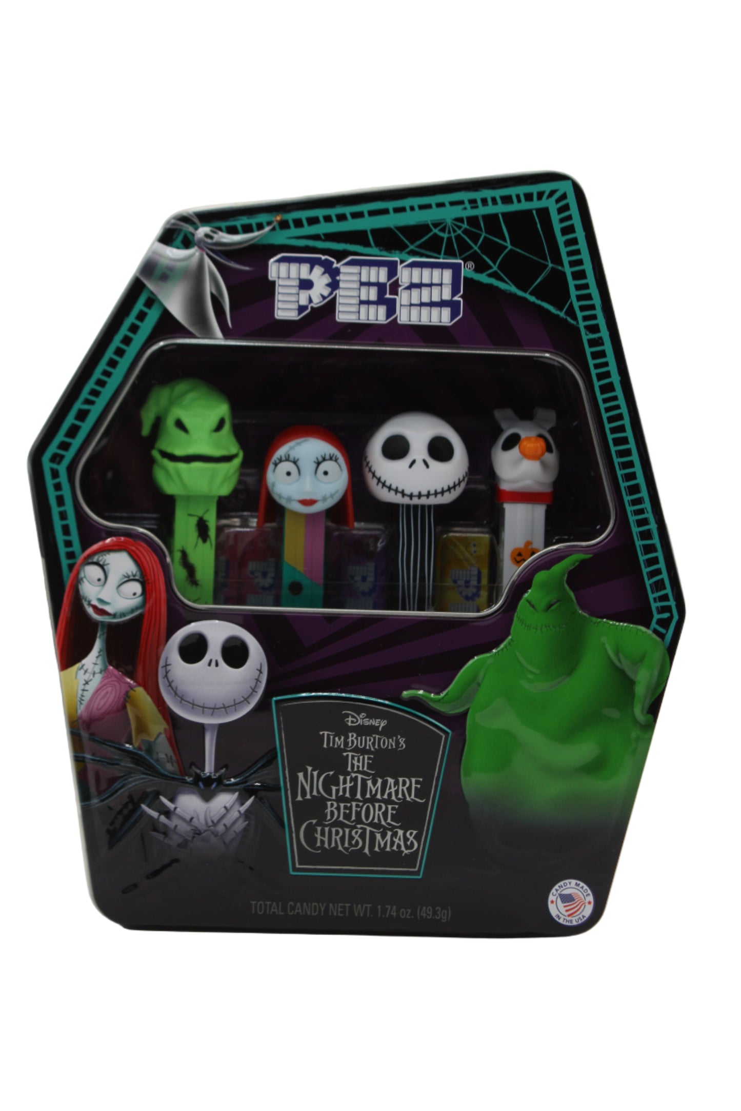 NEW! 2025 Nightmare Before Christmas Pez, Jack, Sally, Zero & Oogie Boogie, Gift Set! Loose or Mint in Gift Tin!