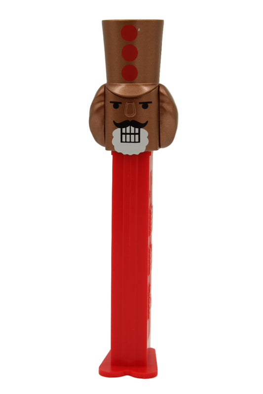 NEW! 2025 BRONZED Nutcracker Pez, Red Stem, Loose or Mint on Card