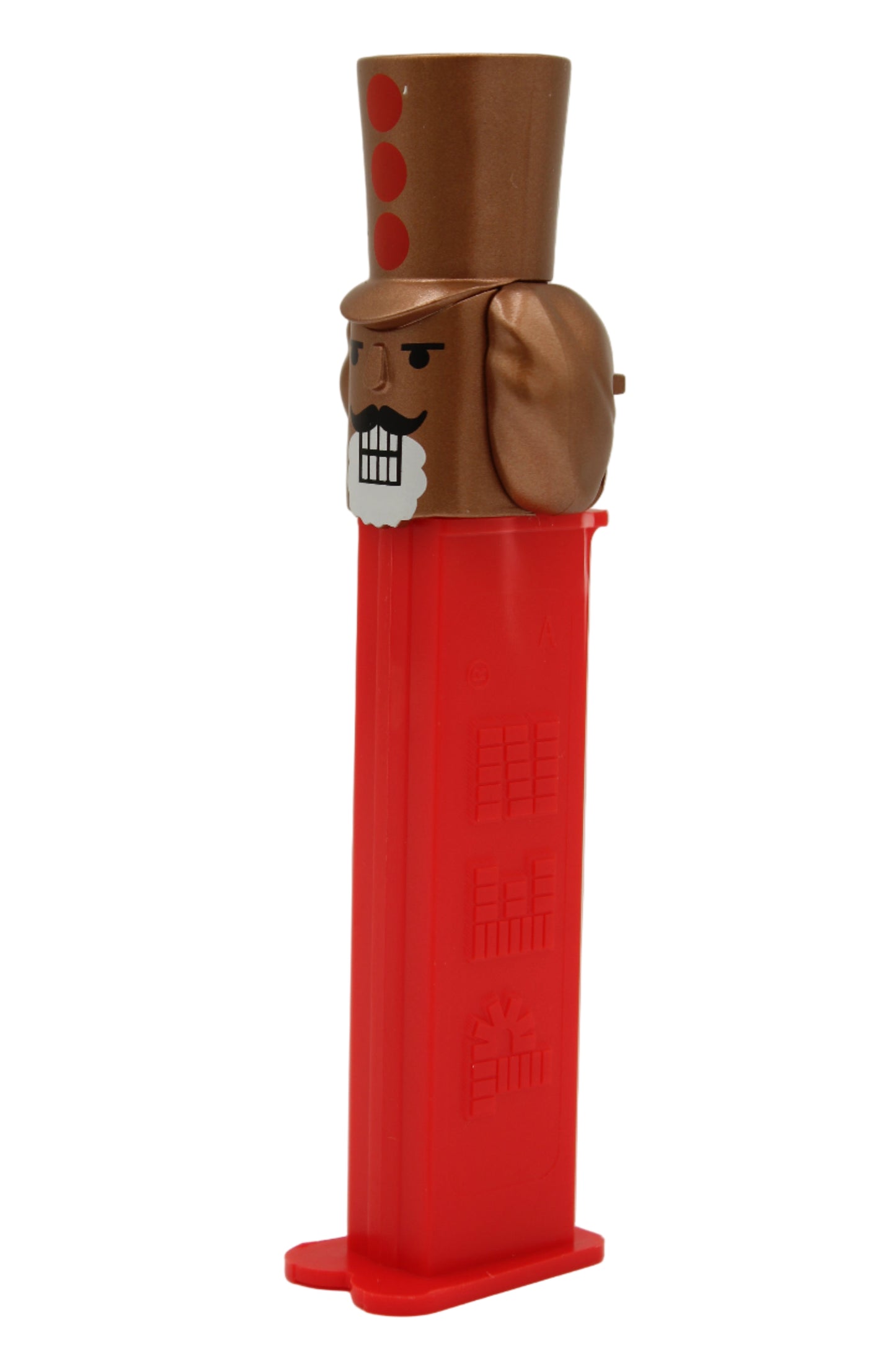 NEW! 2025 BRONZED Nutcracker Pez, Red Stem, Loose or Mint on Card