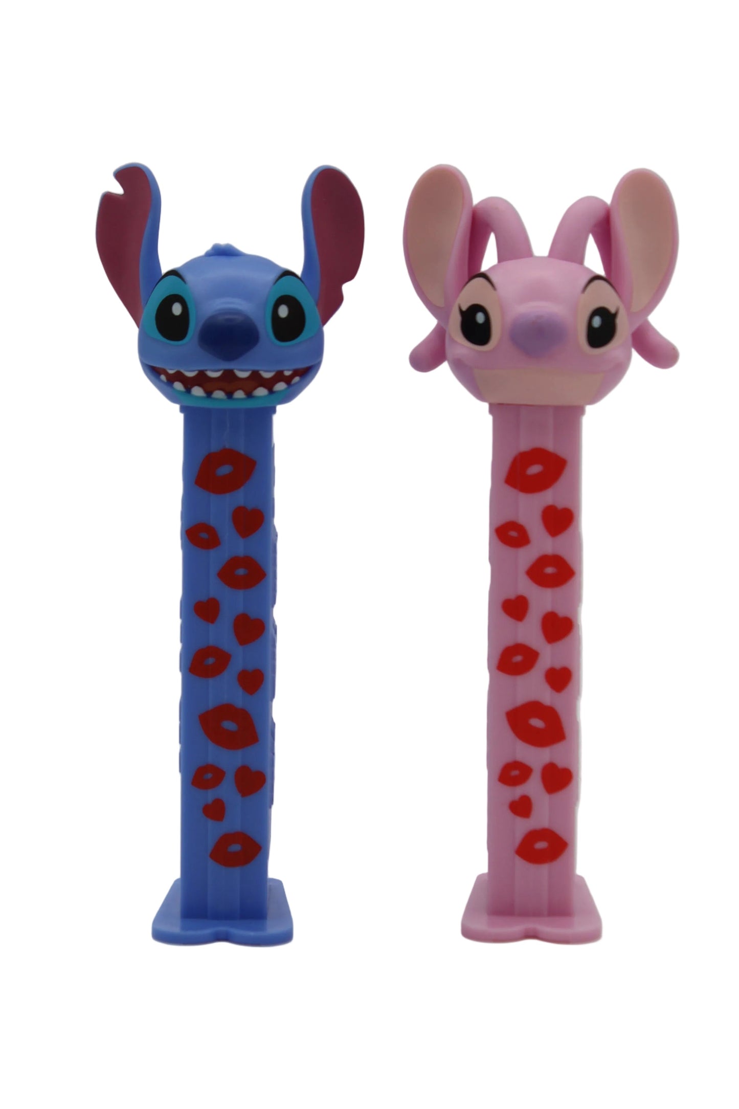 Valentine Stitch and Angel Pez with Hearts and Kisses, Disney Limited Edition!  Loose or Mint on Card!