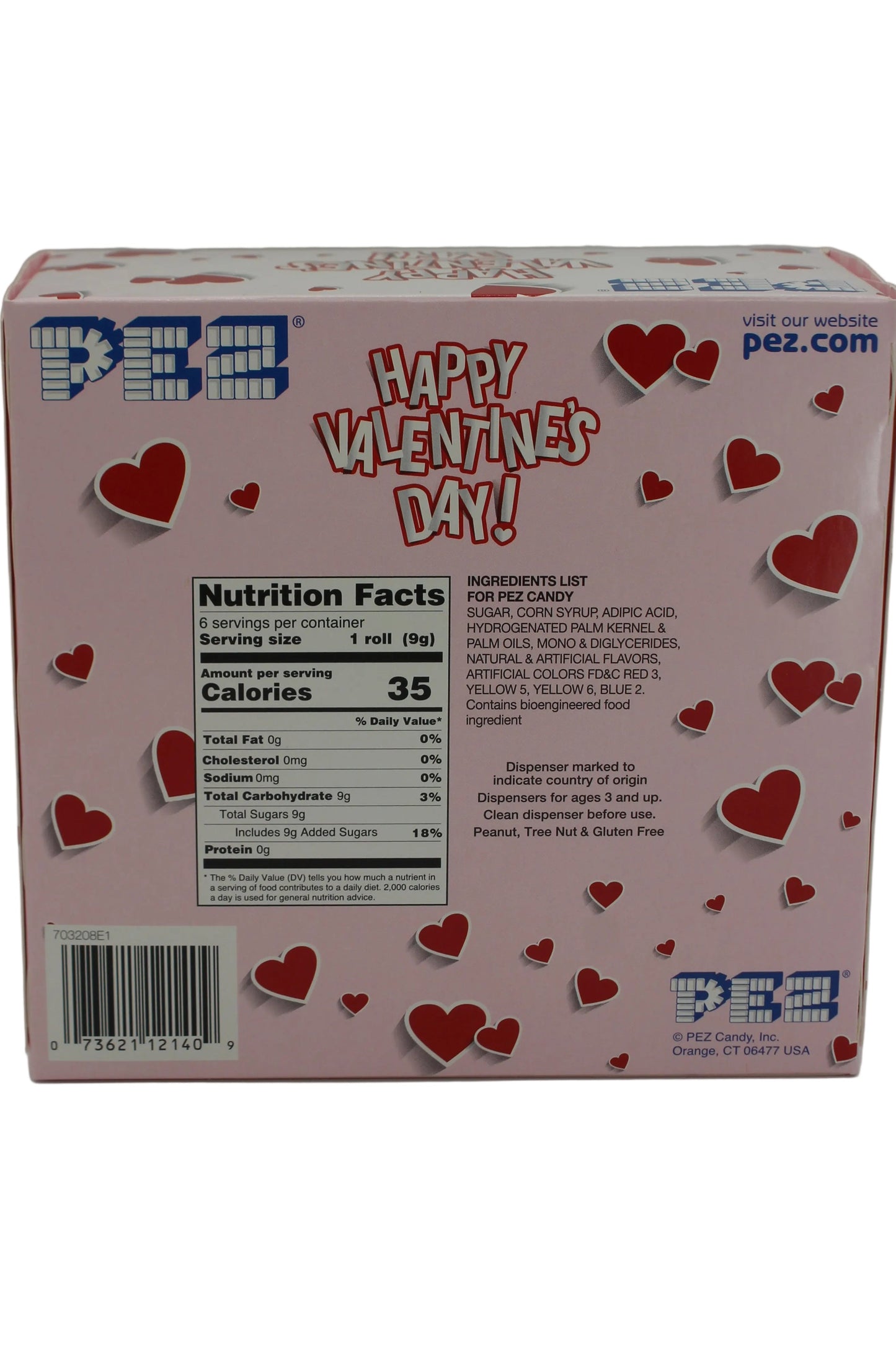 Happy Hearts Pez Valentine Twin Pack, Mint in Valentine Twin Pack