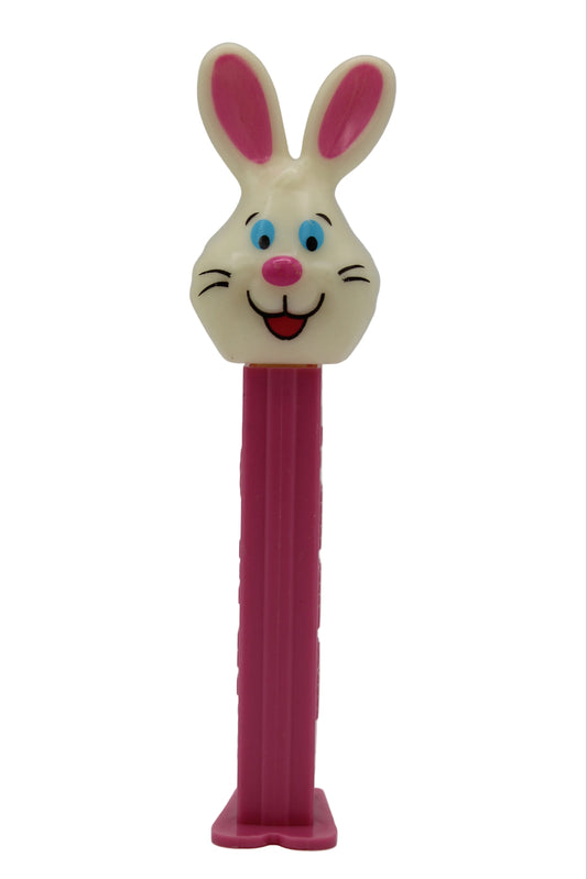 Mr Bunny Pez on Pink Stem, Bunny E, Loose!
