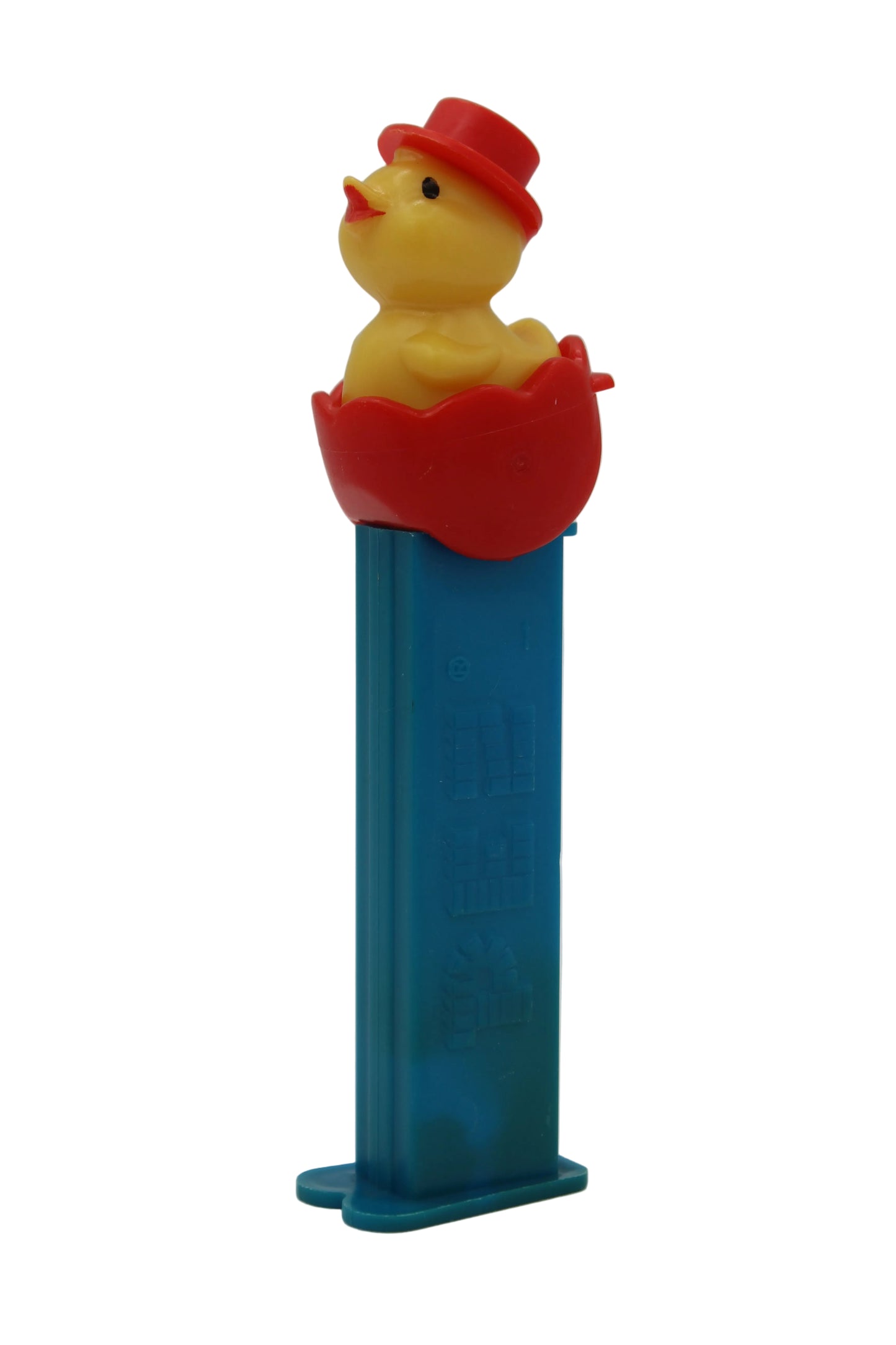 Chick in Egg, Red Wavy Shell on Blue Stem, Hungary 4.9, Loose