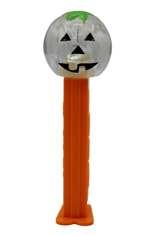 Colorless Crystal Pumpkin Pez, Part of Pez Offer #73, Loose