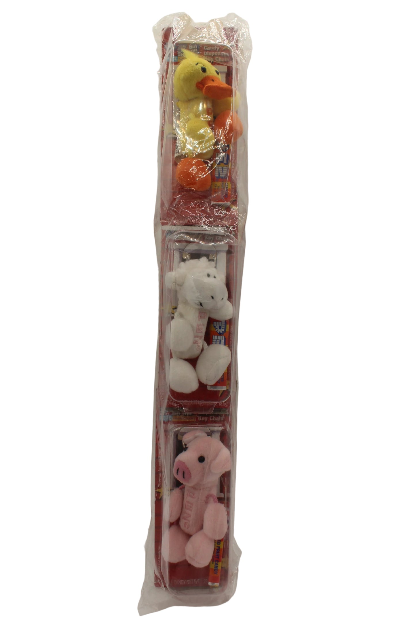 Pez Petz Barnyard Babies Keychain, Original Store Clip Strip, with 6 Babies, Mint in Packages!