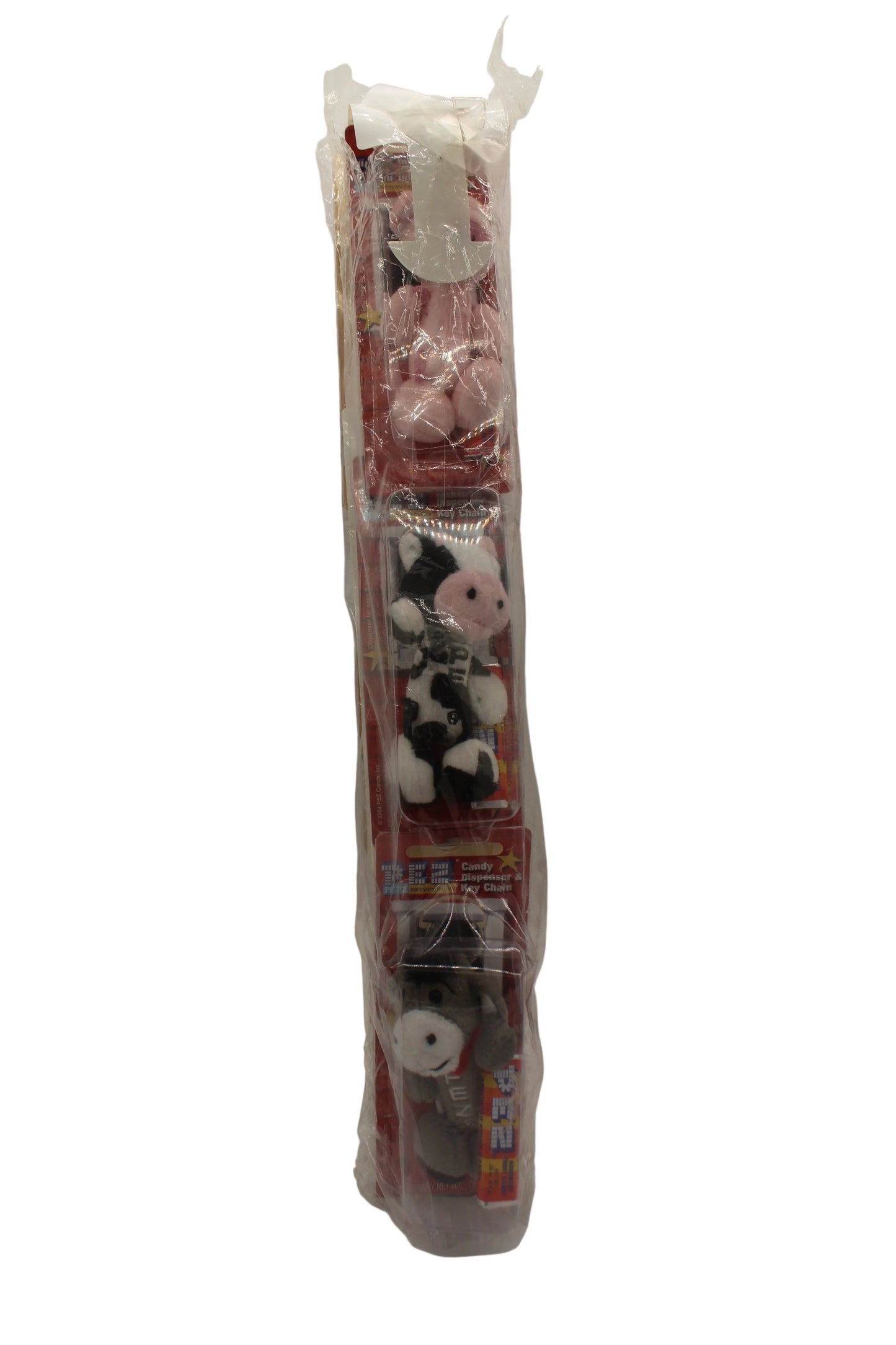 Pez Petz Barnyard Babies Keychain, Original Store Clip Strip, with 6 Babies, Mint in Packages!