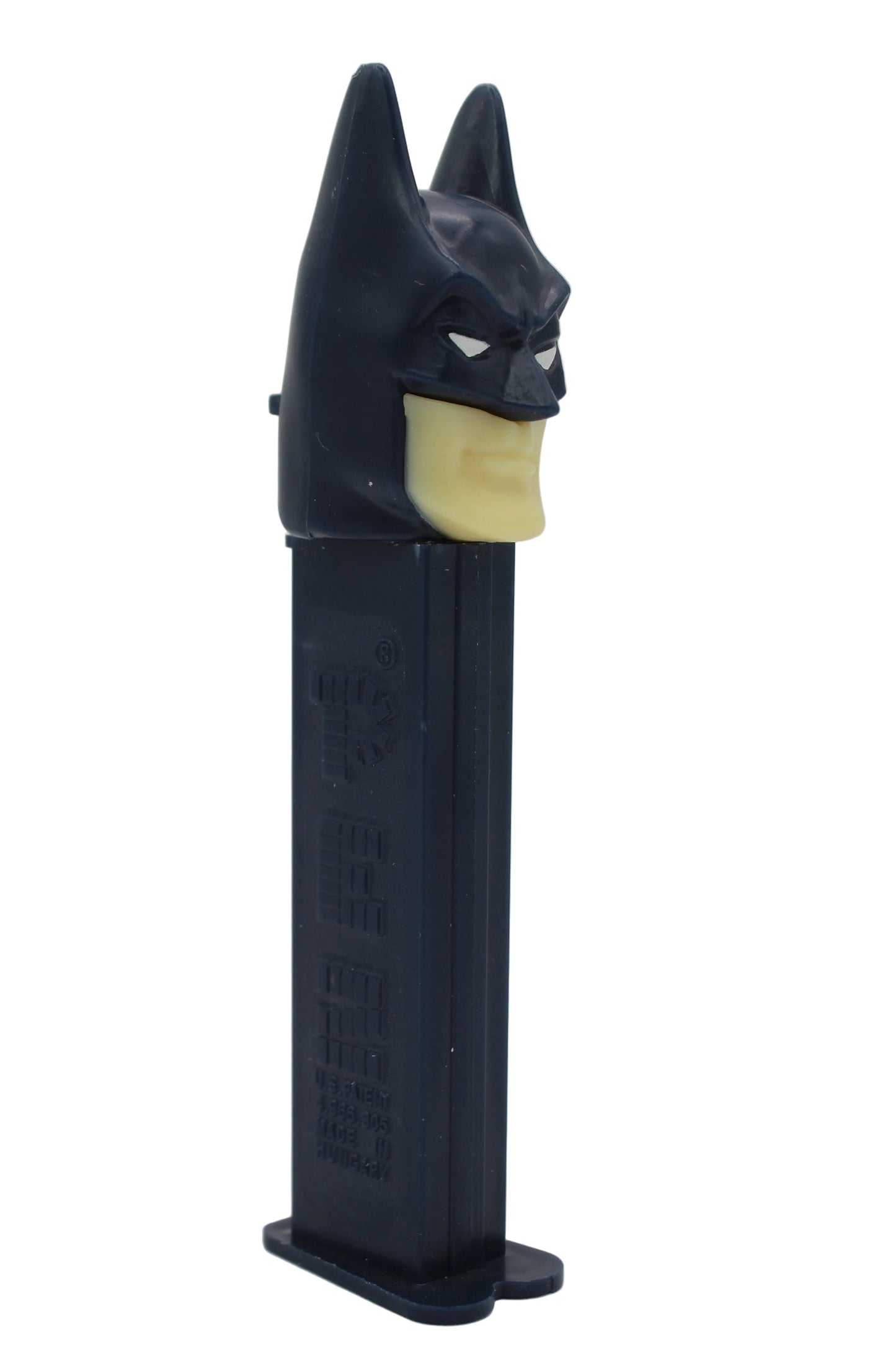 Batman Dark Knight Pez, DC Comics, Rounded Ear with Yellowish, Sickly Face Version 1998, Loose
