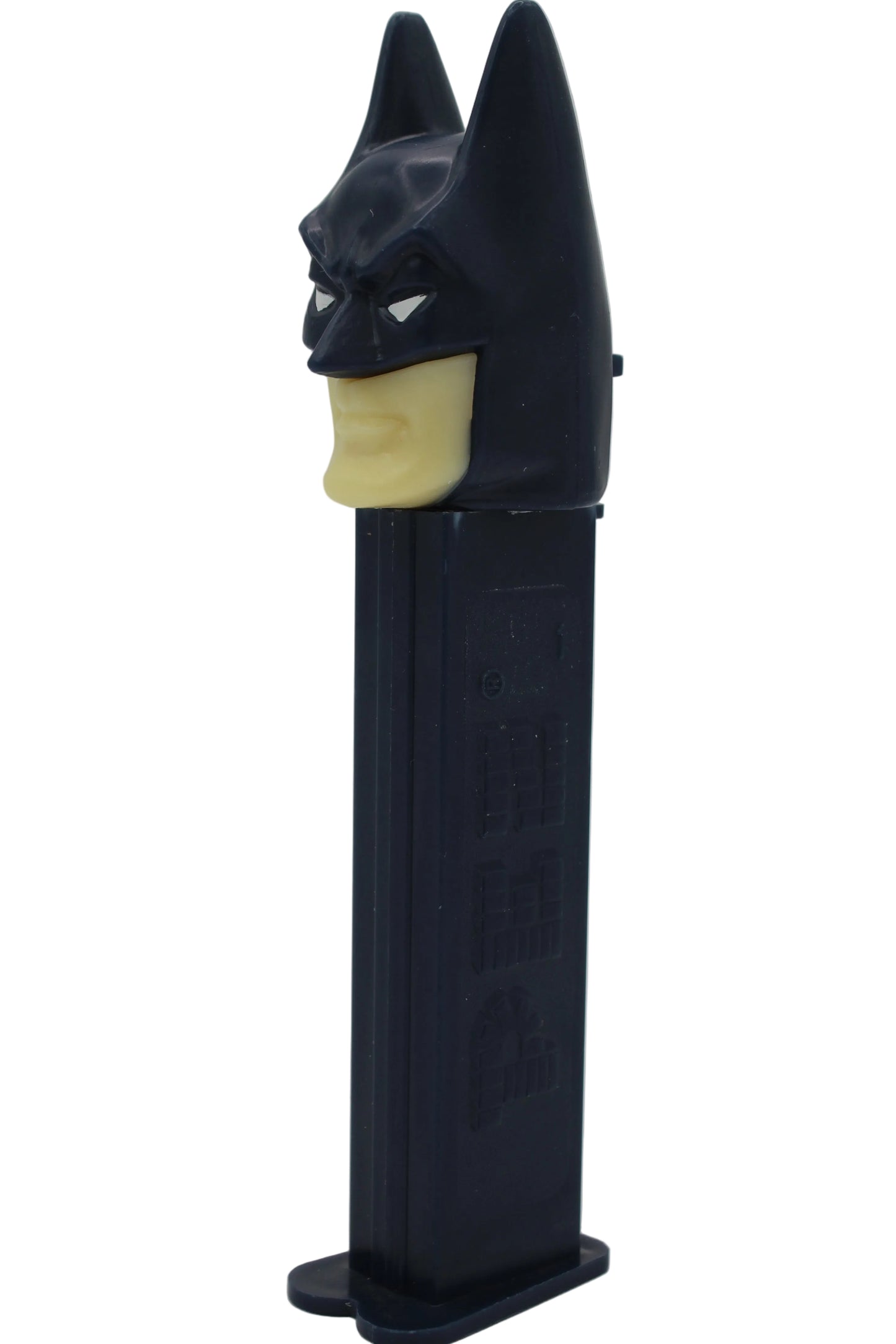 Batman Dark Knight Pez, DC Comics, Rounded Ear with Yellowish, Sickly Face Version 1998, Loose