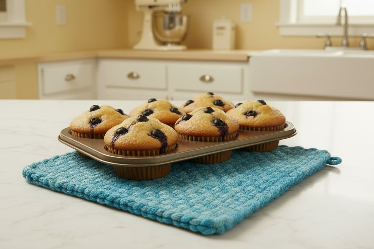 Manique tissée à la main Bleu d'œuf de Robin, Sans anneau