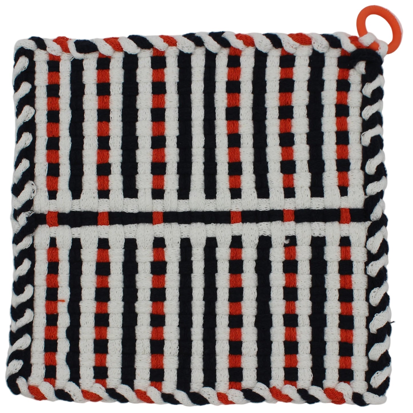 Weagle Three Hand-Woven Potholder, Silicone Ring