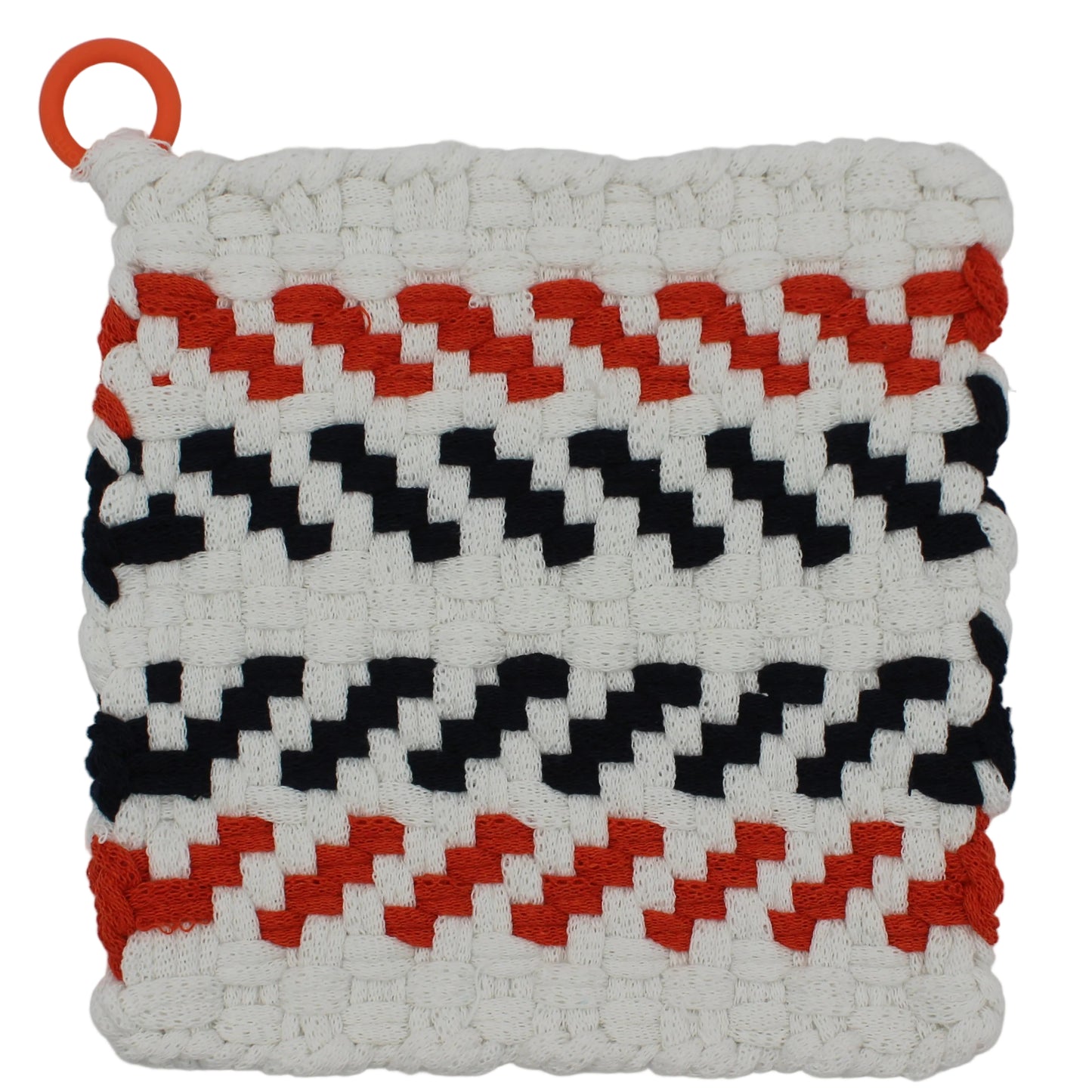 Weagle One Hand-Woven Potholder, Silicone Ring