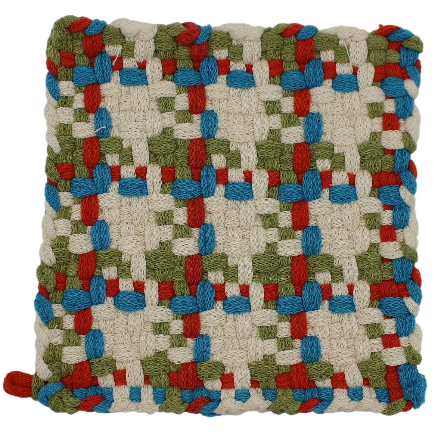 Rust Ranch Hand-Woven Potholder, No Ring