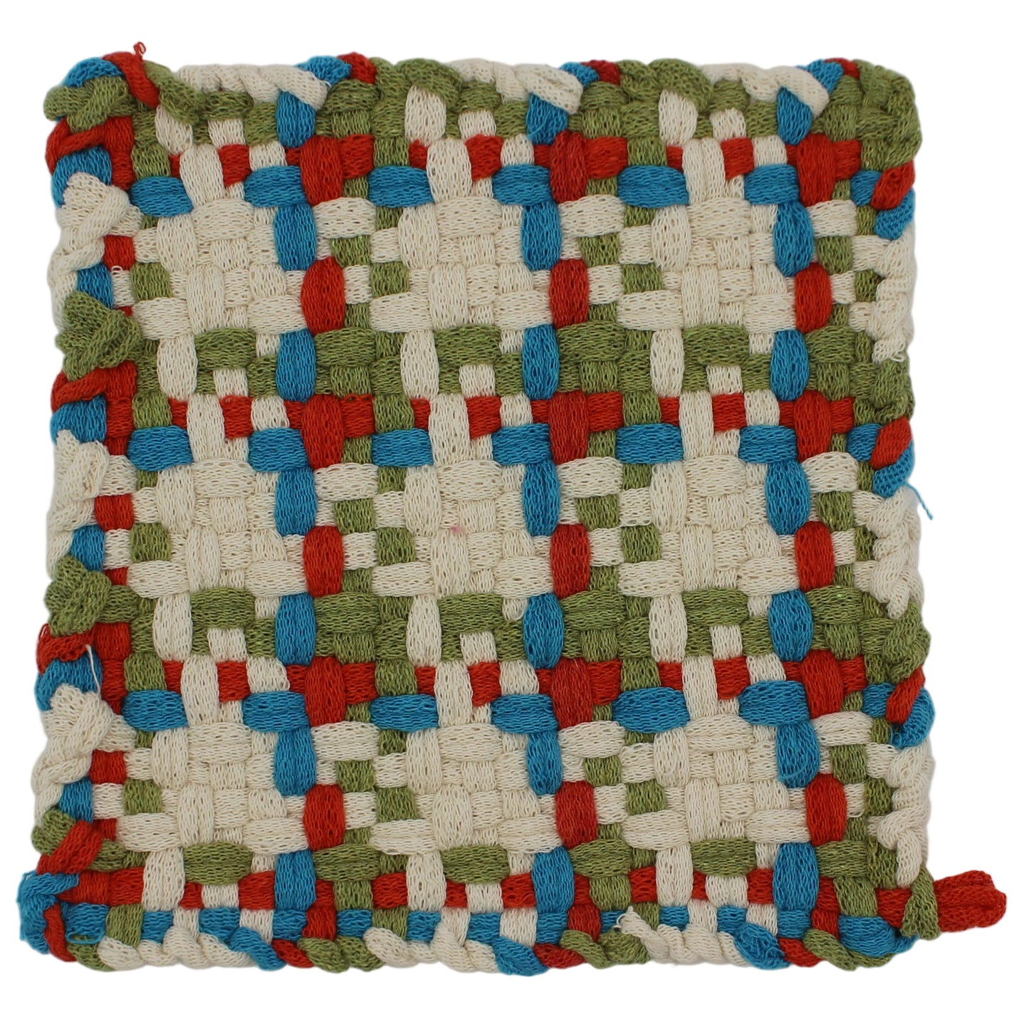 Rust Ranch Hand-Woven Potholder, No Ring