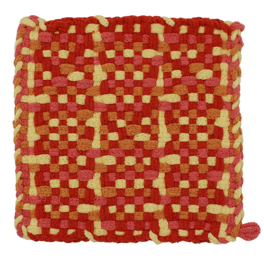 Sunshine Hand-Woven Potholder, No Ring