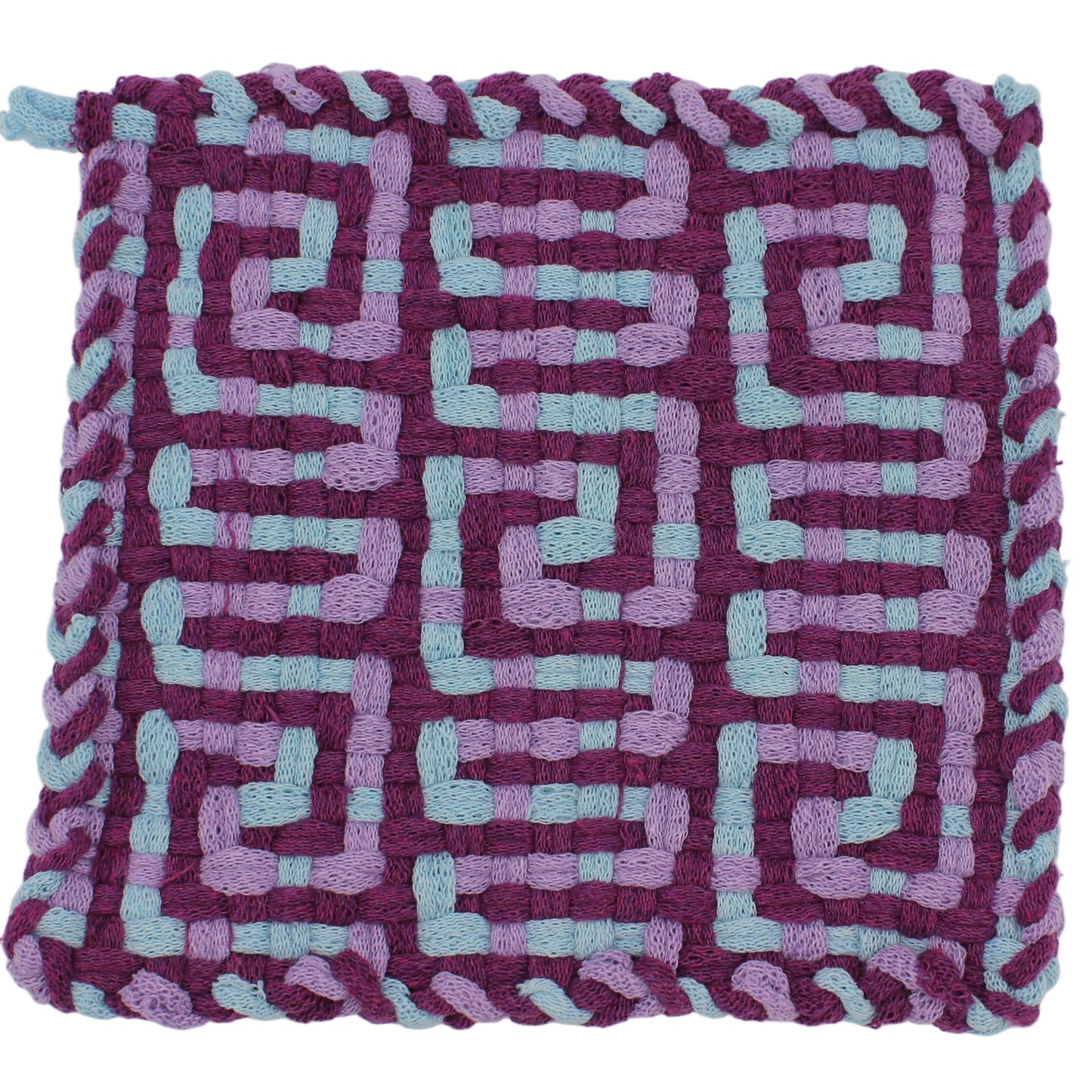 Cosmic B Hand-Woven Potholder, No Ring