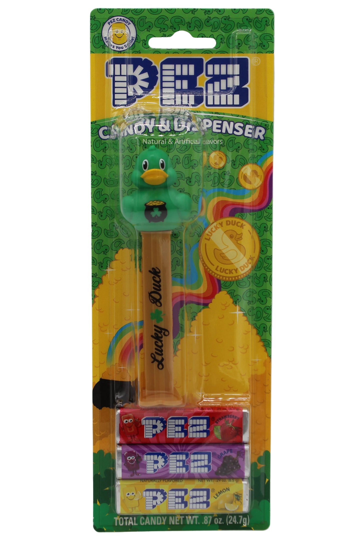 NEW! 2026! St Patrick Pez, Lucky Duck, Mint on Card or Loose! In Stock Now!