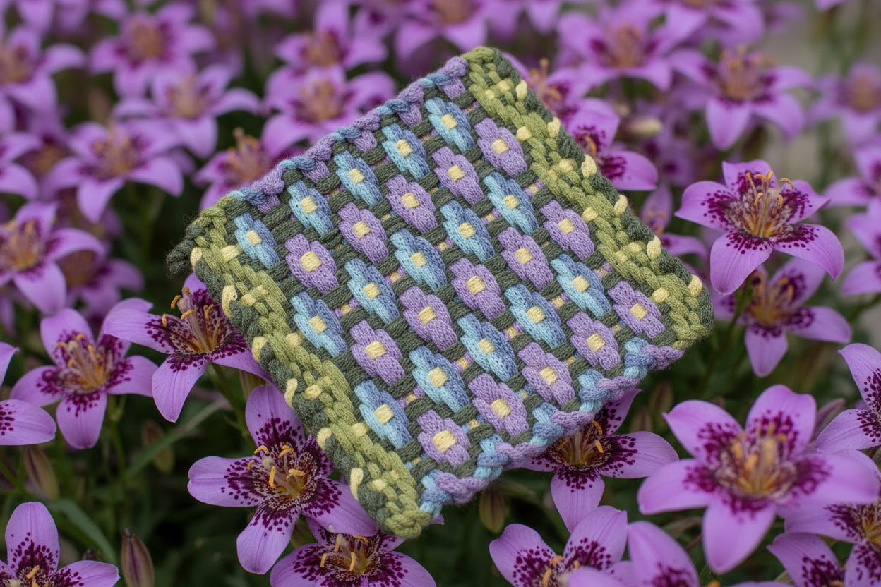 Mariposa Lily Hand-Woven Potholder No Ring