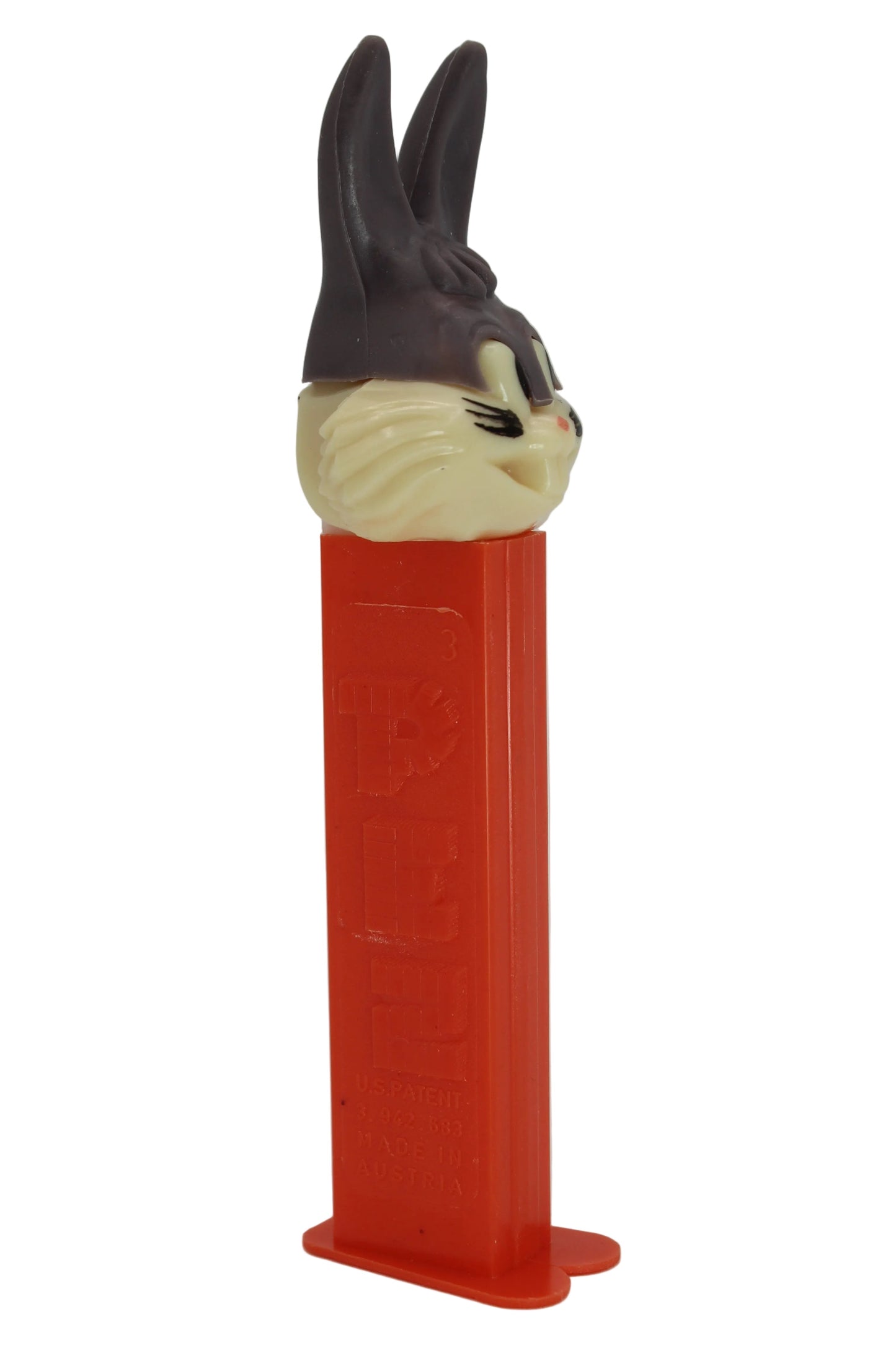 Bugs Bunny A Pez, Warner Bros, Thin Feet, on Orange Austria 3.9 Stem, Loose