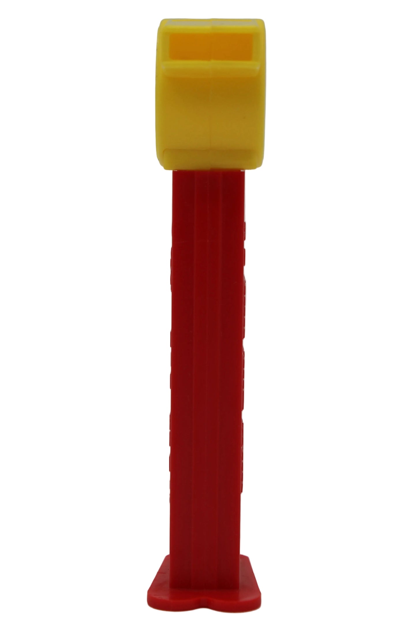 Coach Whistle Pez, Yellow with No Loop on Red Stem, 2004 Hungary 4.9, Loose