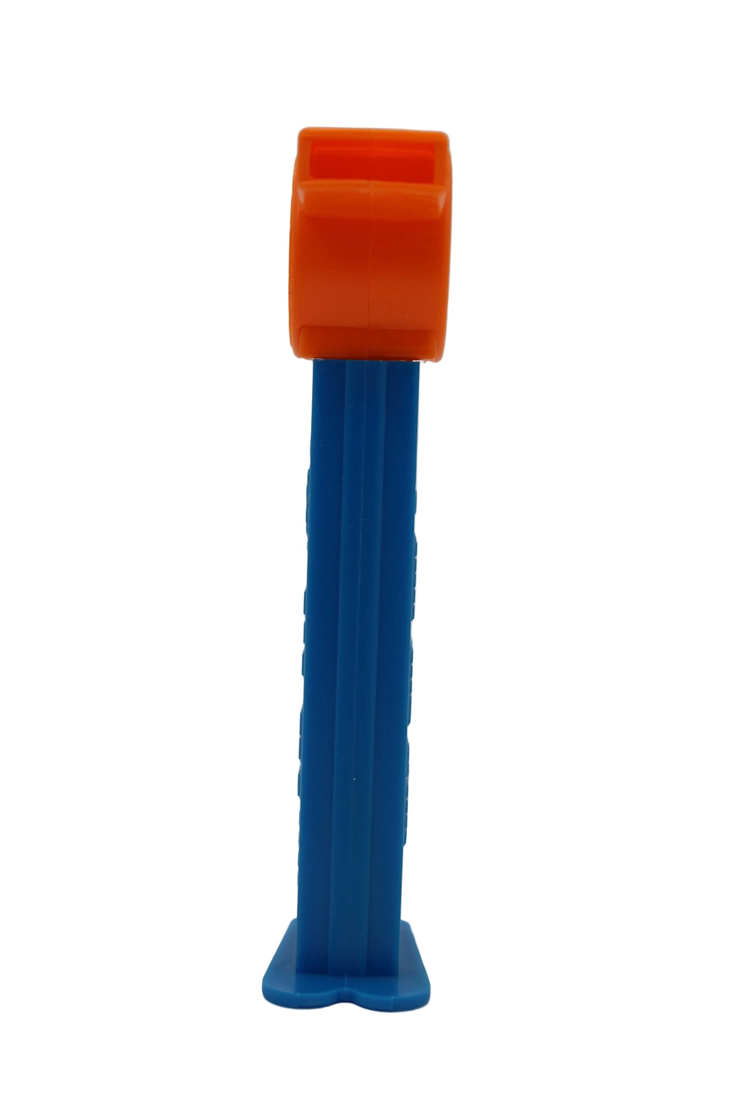 Coach Whistle Pez, Orange with No Loop on Blue Stem, 2004 Hungary 4.9, Loose