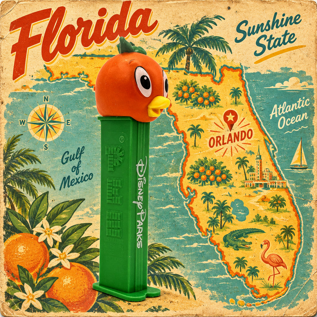 New! 2026 Disney Orange Bird Pez, Park Exclusive, Loose!