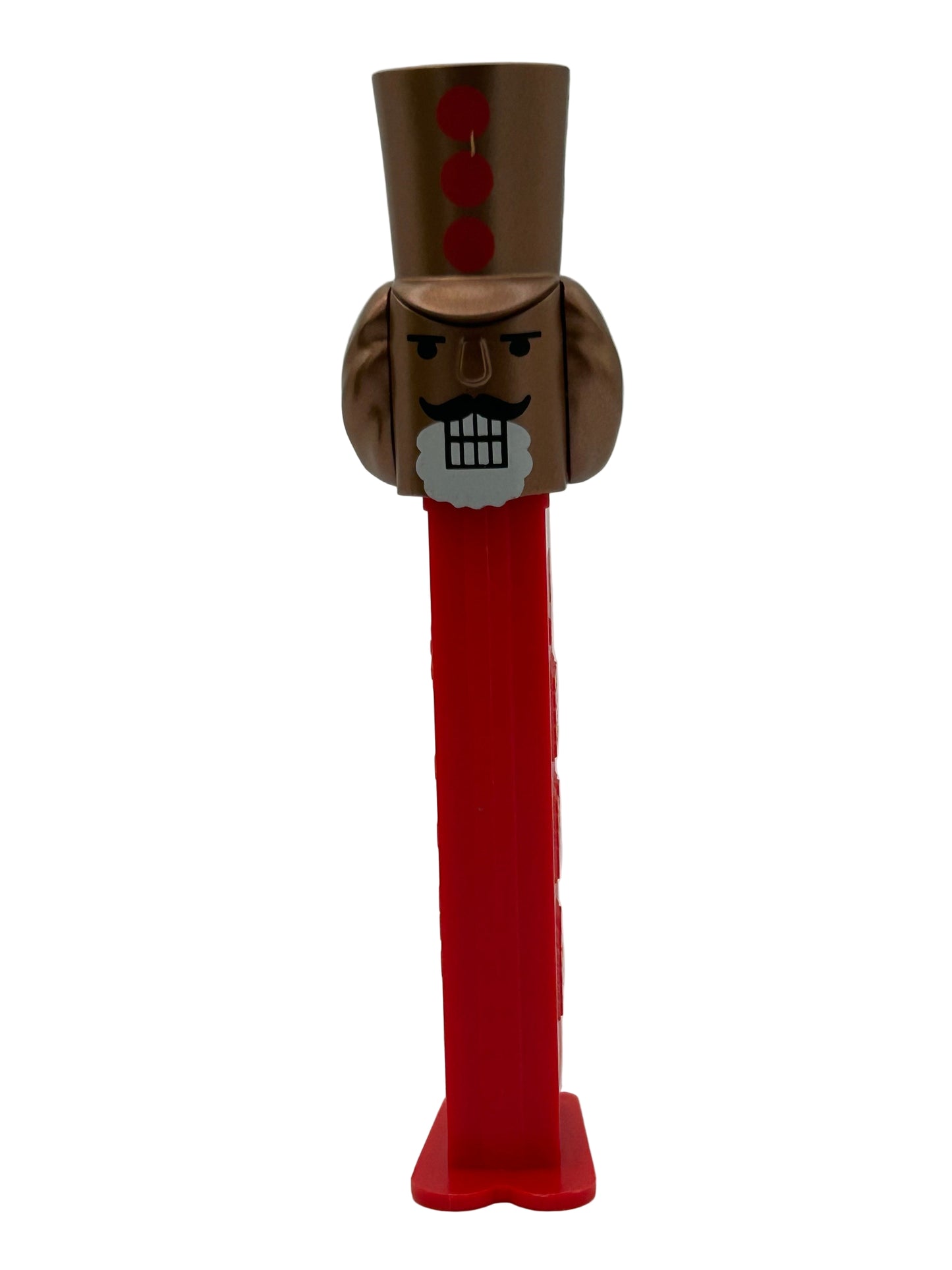 NEW! 2025 BRONZED Nutcracker Pez, Red Stem, Loose or Mint on Card