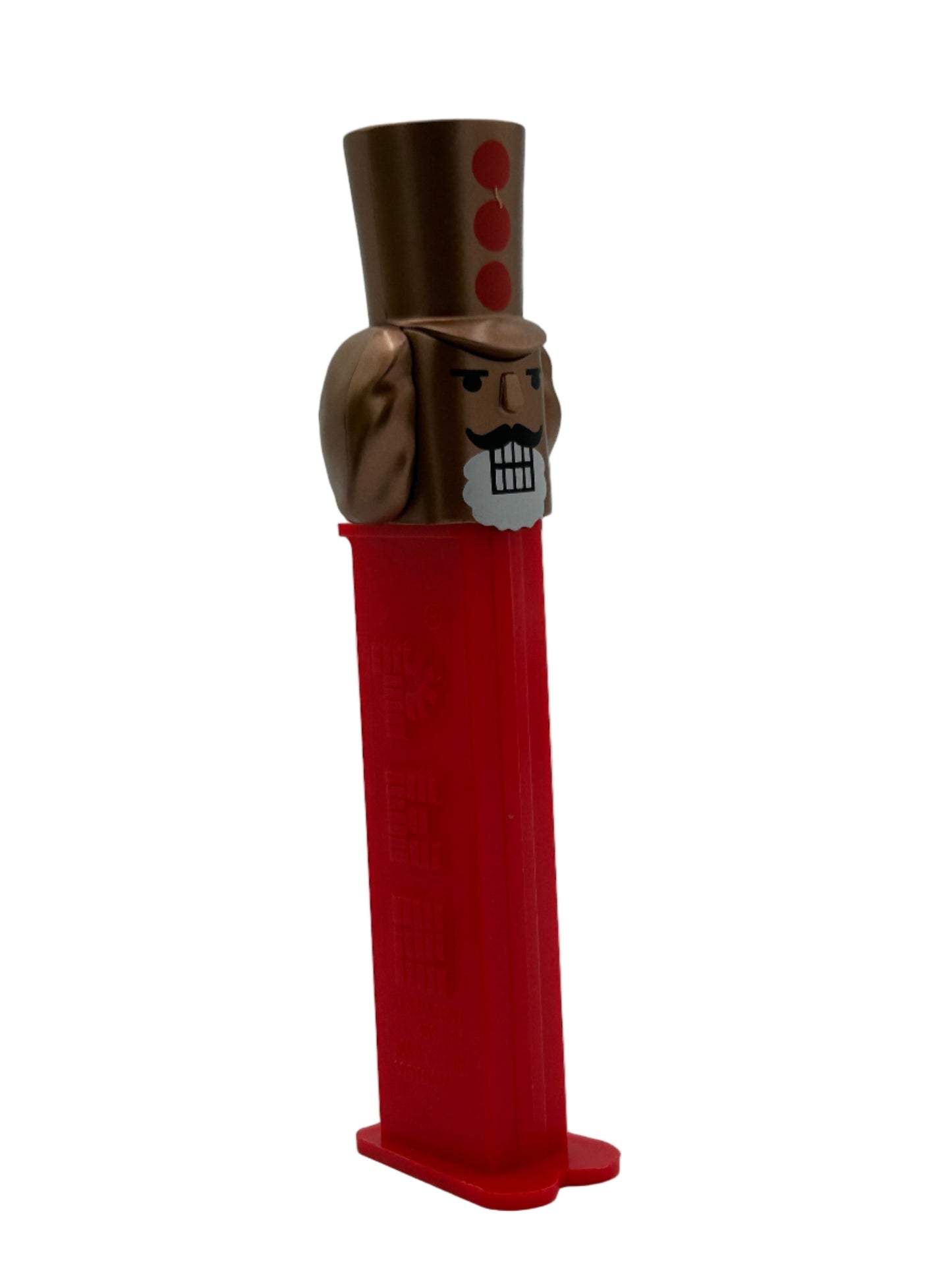 NEW! 2025 BRONZED Nutcracker Pez, Red Stem, Loose or Mint on Card