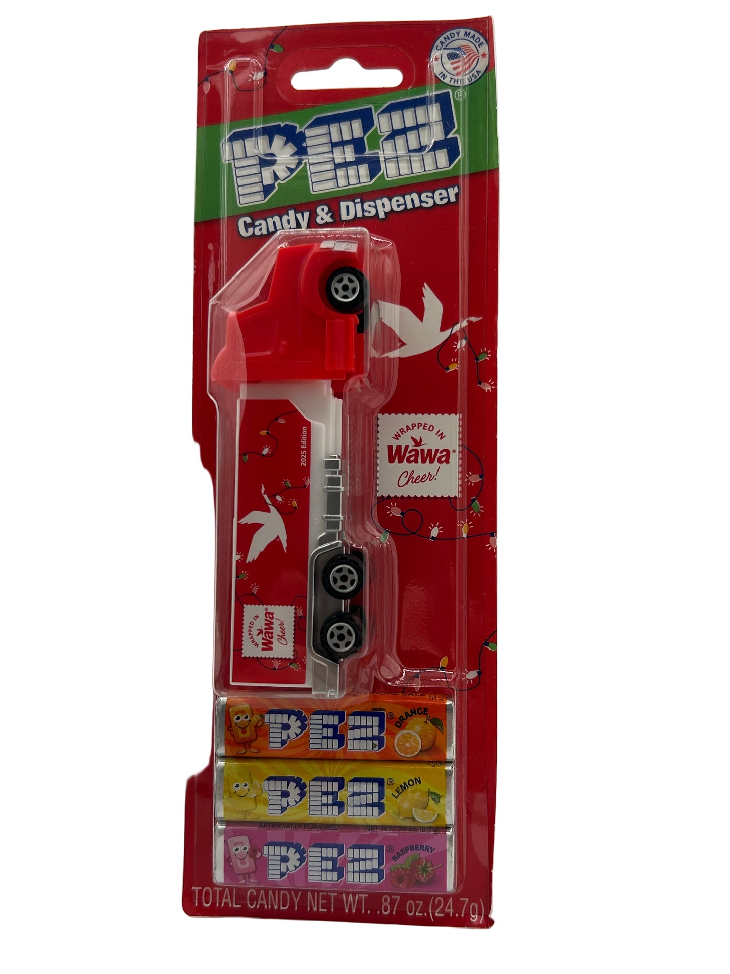 Wawa Hauler Pez, 2025 Wrapped in Wawa Cheer! Loose or Mint on Card!