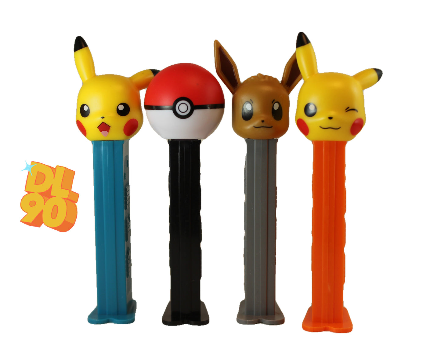 Pokemon Pez, 2023, Set of 4, Poke Ball, Pikachu, Eevee, Loose or Mint in Bag!