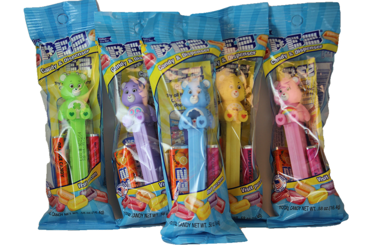 Care Bears Pez, Complete Set of 5, 2022 Loose or Mint in Bag!