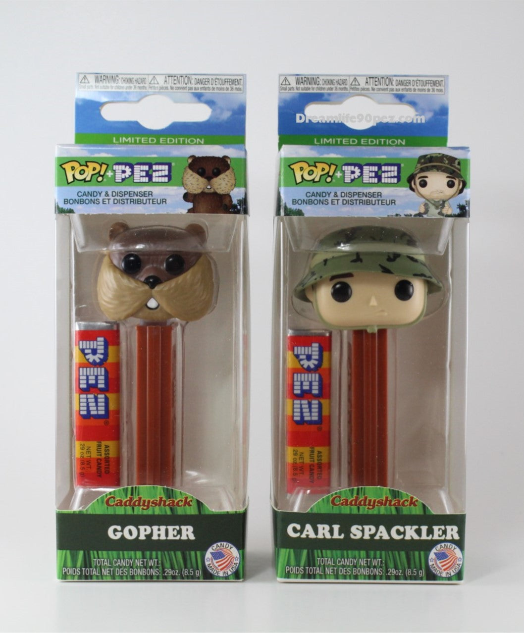 Funko Caddyshack Pez, Carl & Gopher, Choose Loose or Mint in Box!