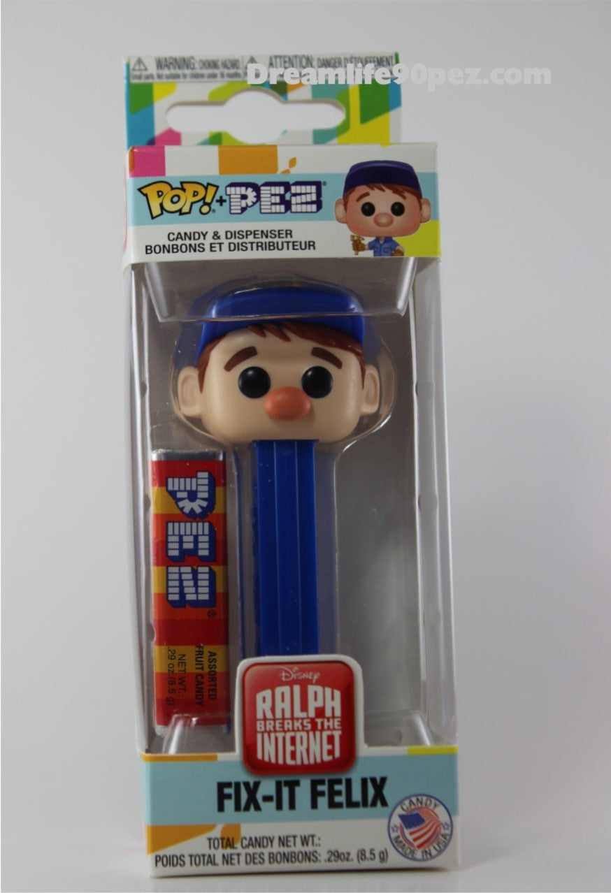 Fix-It Felix, from Wreck-It Ralph Funko Pez, Ralph Breaks the Internet, Disney, Choose Loose or Mint in Box