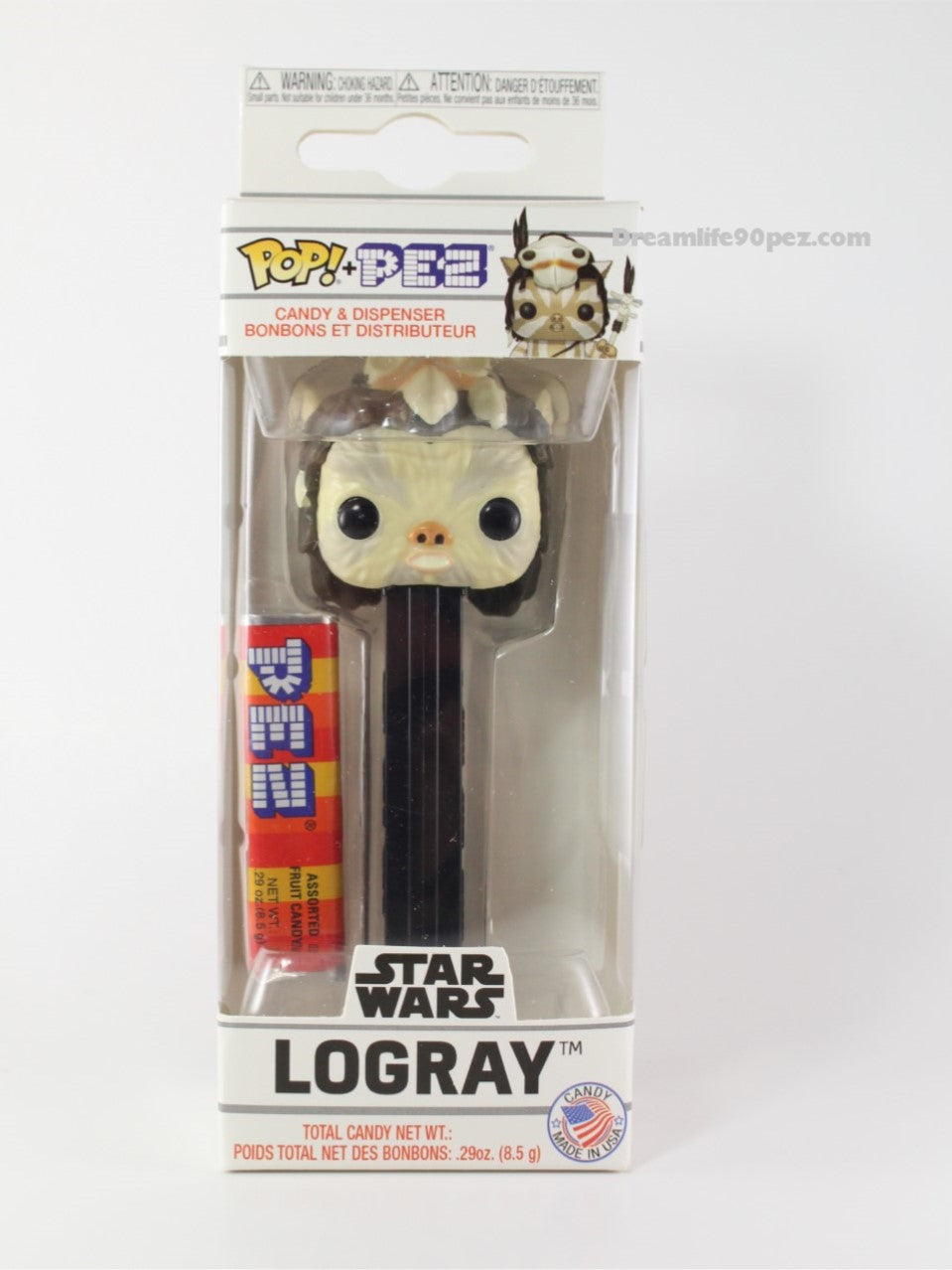 2019 Star Wars Logray Funko Pez, Choose Loose or Mint in Box!