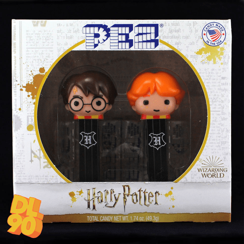 2020 Harry Potter and Ron Weasley Pez Twin Pack, Short Stems, Loose or Mint in Twin Pack! INCLUDES MYSTERY CANDY